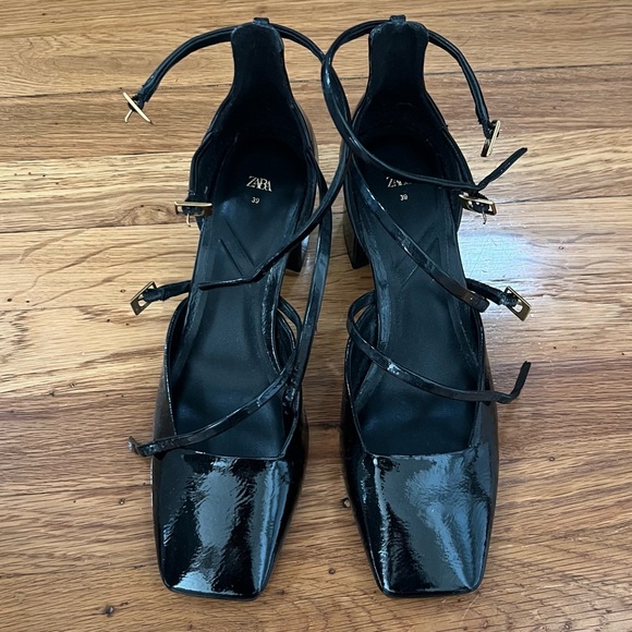Zara Strappy Heels Size 8 - Picture 3 of 4